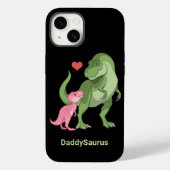 PapaSaurus Tyranosaurus Rex & Baby Girl Dino Case-Mate iPhone Case (Achterkant)