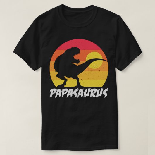 Papasaurus voor de dag van de vaders en alledag t-shirt (Design voorkant)