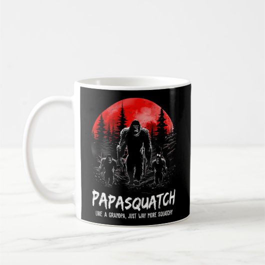 Papasquatch als een opa gewoon veel meer squatchy koffiemok (Links)