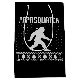 Papasquatch Bigfoot Lelijke Kerstman Vader Kerstmi Medium Cadeauzakje