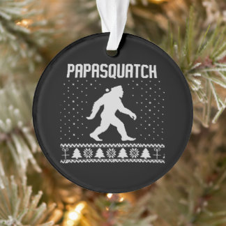 Papasquatch Bigfoot Lelijke Kerstman Vader Kerstmi Ornament