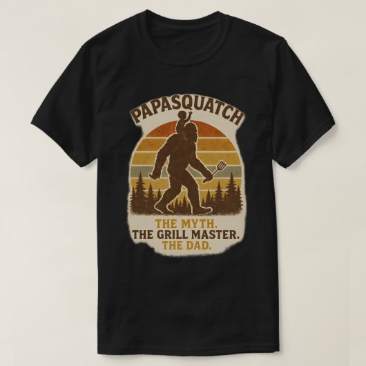 Papasquatch - De mythe. De meester van de grill. D T-shirt (Design voorkant)
