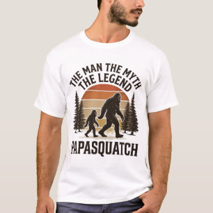 Papasquatch Vintage Bigfoot Vader Shirt Ontwerp_1