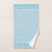 Papatekst op licht diamantblauw bad handdoek (Handdoek)