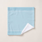 Papatekst op licht diamantblauw bad handdoek (Wasdoekje)