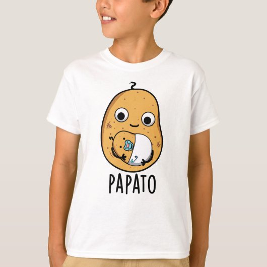 Papato Funny Potato Pun T-shirt (Voorkant)