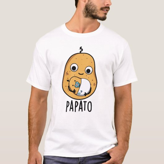 Papato Funny Potato Pun T-shirt (Voorkant)