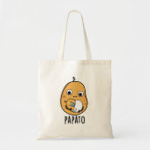 Papato Funny Potato Pun Tote Bag (Voorkant)