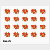 Papaver 3.5 ronde sticker (Vel)