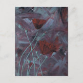 papaver abstract briefkaart (Voorkant)