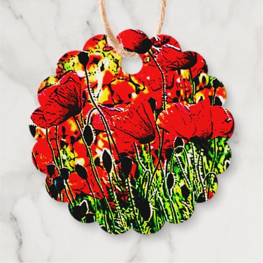 papaver bedankjes labels (Achterkant)