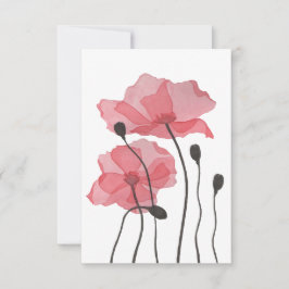 papaver bedankkaart