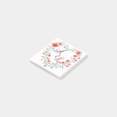 Papaver Bloem Liefdeskaart Post-it® Notes (Schuin)