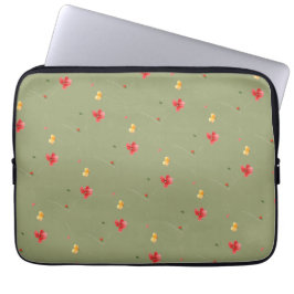 Papaver bloemen naadloos patroon laptop sleeve