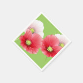 papaver bloemen servet (Hoek)