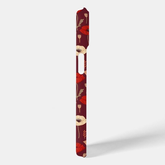 Papaver bloemmotief Case-Mate iPhone case (Achterkant / Rechts)