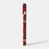 Papaver bloemmotief iPhone 15 case (Linkerkant)
