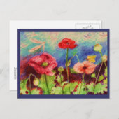 papaver briefkaart (Voorkant / Achterkant)