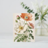 papaver briefkaart (Staand voorkant)