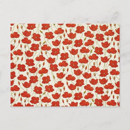  papaver briefkaart (Voorkant)