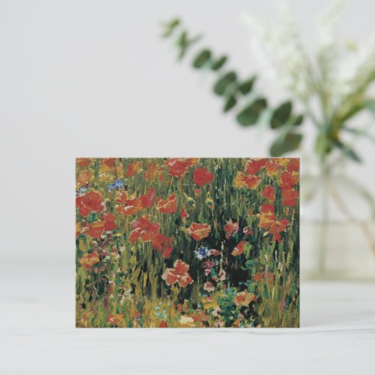 papaver briefkaart (Staand voorkant)