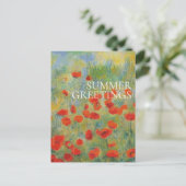 Papaver - Briefkaart (Staand voorkant)