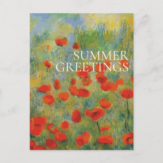 Papaver - Briefkaart (Voorkant)