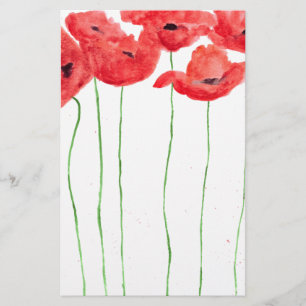 papaver briefpapier