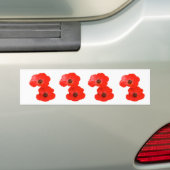 papaver bumpersticker (Op auto)