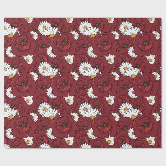 papaver cadeaupapier (Vlak)