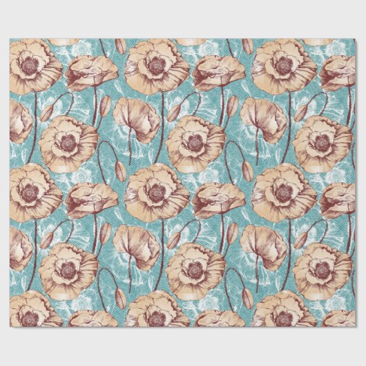 papaver cadeaupapier (Vlak)