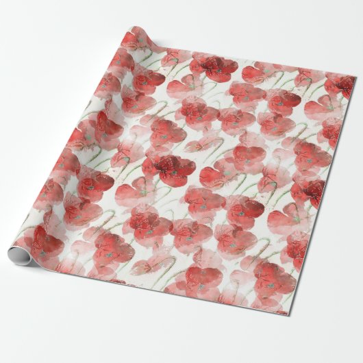 papaver cadeaupapier (Uitgerold)