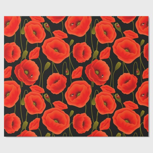 papaver cadeaupapier (Vlak)