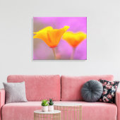 papaver canvas afdruk (Insitu (Woonkamer))