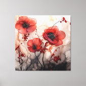 papaver canvas afdruk (Voorkant)