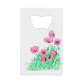 papaver creditkaart flessenopener (Voorkant)
