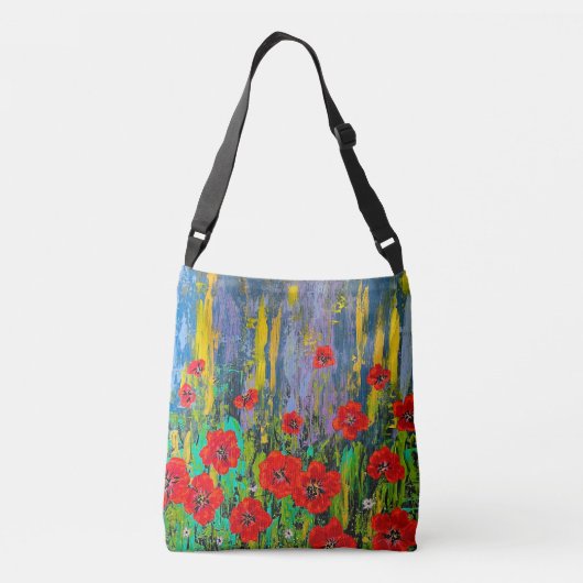 papaver crossbody tas (Achterkant)
