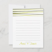  papaver Dank u Notecard RSVP Kaartje (Achterkant)