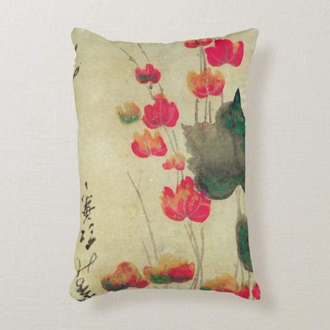 papaver decoratief kussen (Voorkant(Verticaal))