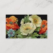 Papaver en korenbloemen Floral Art Visitekaartjes (Achterkant)