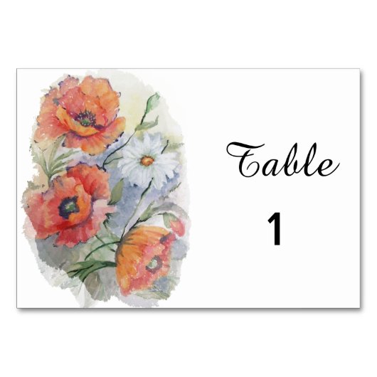 papaver en maasbloem kaart (Voorkant)