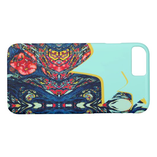 Papaver en sterren Case-Mate iPhone case (Achterkant (Horizontaal))