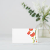 papaver Escort Card Plaatskaartje (Staand voorkant)