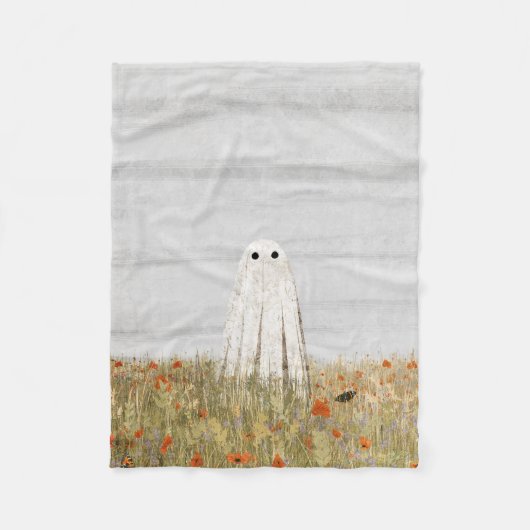 papaver fleece deken (Voorkant)