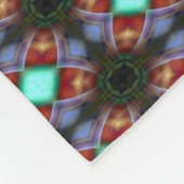 Papaver Fleece Deken (Hoek)