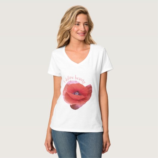 Papaver. Grappig. T-shirt (Voorkant volledig)