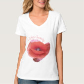 Papaver. Grappig. T-shirt (Voorkant)
