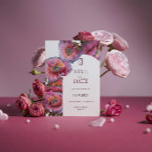 Papaver in bloei | Elegante bloemendank u bruiloft Ronde Sticker