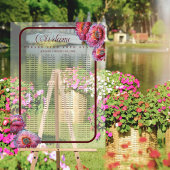 Papaver in bloei | Elegante Floral 200 zitplaatsen Acryl Bord