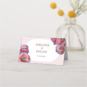 Papaver in bloei | Elegante Waterverf Bloementafel Plaatskaartje (Achterkant)